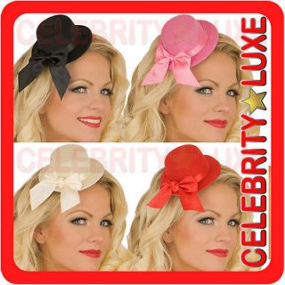 New Black Pink White Red Burlesque Fascinator Moulin Rouge Mini Top 
