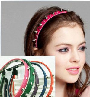 women accessories headband Bow Spike Rivets Studded Band hair band 