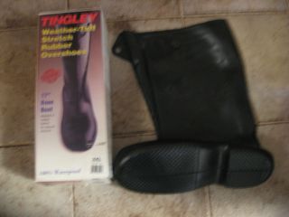 Tingley Weather Tuff Stretch Rubber Overshoes 17 Knee Boot Black 1500 