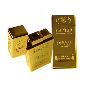 Gold Nugget Bar 999.9 Windproof Torch Lighter 