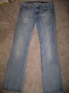 vigoss distressed denim boot cut blue jeans size 9