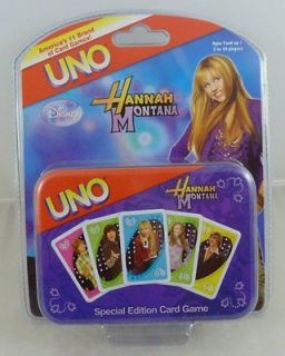 UNO Hannah Montana Special Edition Card Game Collectible Tin Backstage 