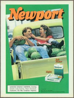Newport Cigarettes 1994 magazine print ad, tobacco advertisement