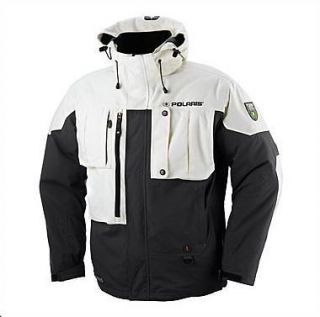 Polaris White/Black ToBe Rise Jacket with underarm vents OEM 2861223