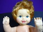 vintage 1967 mattel doll baby tippee toes w red hair