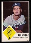 1963 Fleer Baseball #41 Don Drysdale Los Angeles Dodgers Hall of Fame