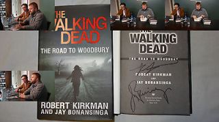 2x Signed Robert Kirkman Jay Bonansinga The Walking Dead Road to 