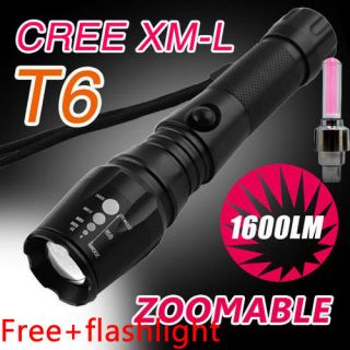   Lumen Zoomable CREE XM L T6 LED 18650 Flashlight Torch Zoom Lamp Light