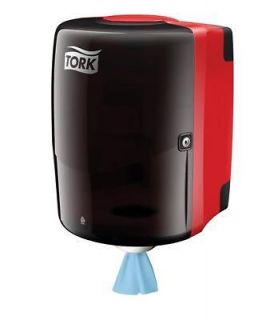 Tork Wipes Center Pull Shop Towel Dispenser w/ 2 Rolls   Great Deal