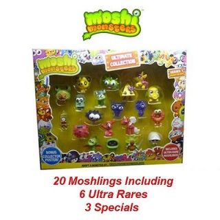 NEW MOSHI MONSTERS ULTIMATE COLLECTION 20 MOSHLINGS INC 6 ULTRA RARE 