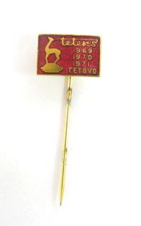 macedonia teteks tetovo football club 1971 lapel pin from bulgaria