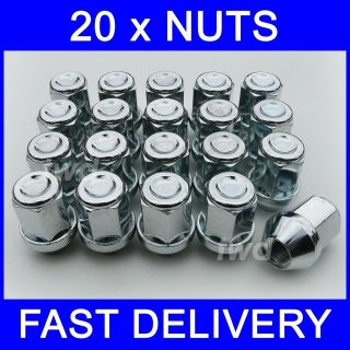 20 x ALLOY WHEEL NUTS FOR TOYOTA PREVIA RAV4 SPACE CRUISER PASEO M12x1 