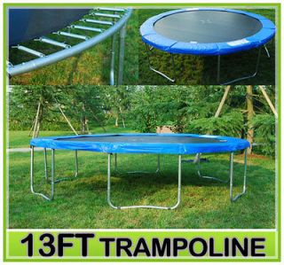 New 13 FT Round Trampoline With Pad &Pad Cover Exercise Fitness 