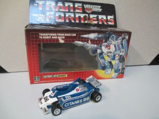 transformers generation one g1 original mirage with box time left