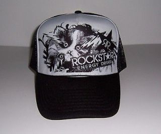 rockstar energy drink promo snapback trucker hat new free u