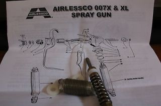 Airlessco 007X & XL Spray Gun Repair Kit. # 3 007  in USA 