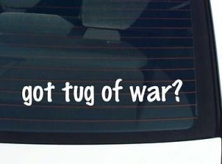 got tug of war? ROPE TUGGING WARS FUNNY DECAL STICKER VINYL WALL CAR