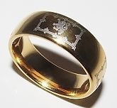 newly listed scottish lion rampant tungsten carbide ring size 12