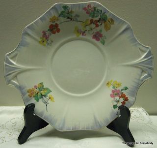 handled floral cake plate h k tunstall 1933 1942 from