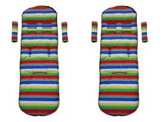   Me* Twin / Bright Stripes Pram liners fit Baby Jogger CITY SELECT