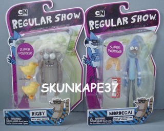 regular show 2 figure lot rigby mordecai 5 scale time