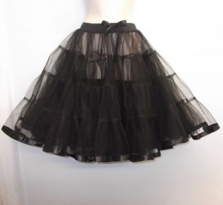   23 long Net Tulle 1950s PinUp Rockabilly Vintage Petticoat TuTu Skirt