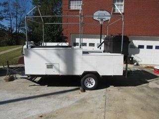 Large BBQ Smoker Trailer Gas Grill  Catering, Fair Vending, Contests