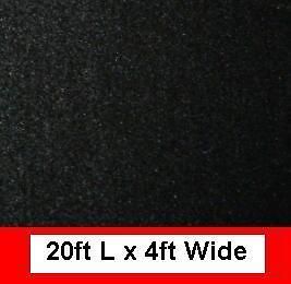 20ft x 4ft BLACK Polymat Ser25 DJ Car Sub Speaker Box backed Carpet 