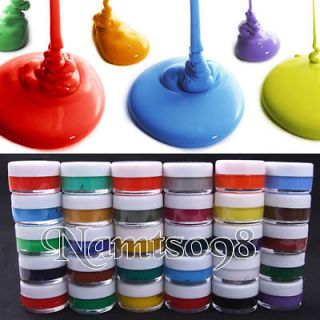 Set Of 30 X 7ml Assorted Colors Acrylics Art Painting Bottle/Canvas 
