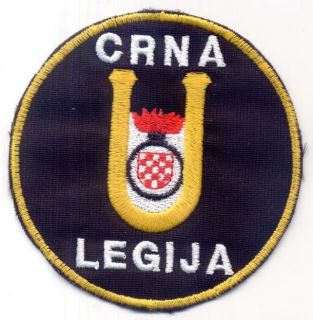 CROATIA ARMY   HRVATSKA VOJSKA / BLACK LEGION   USTASHAS   patch 