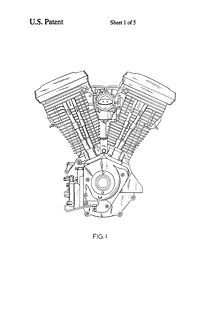 patent harley davidson v twin engine print from canada  14 