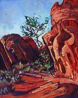 Valley of Fire Nevada Red Rock Desert Landscape Original Oil Painting 