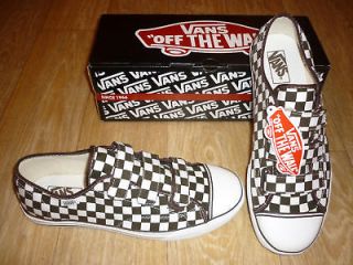 Newly listed VANS PRISON ISSUE BROWN/WHITE CHECKERBOARD TRAINERS UK 9 