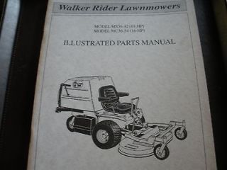 walker rider lawnmower,#ms36 42,mc36 54 walker tractor lawnmower parts 