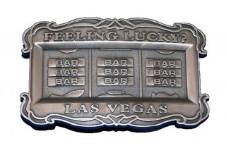 feeling lucky las vegas slot machine belt buckle sale time