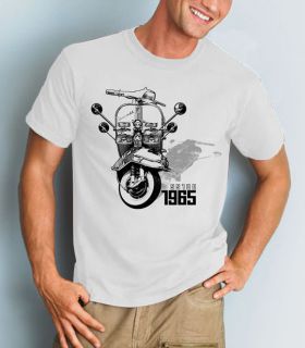 1965 mod scooter vespa ss180 retro t shirts hoodies more
