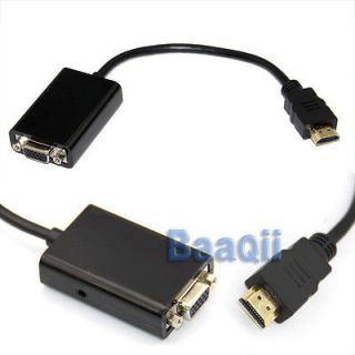   Male to VGA Video & 3.5mm Audio Converter Adapter Cable 4 STB HD DVD