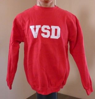 victoria s secret red cotton poly sweatshirt size l