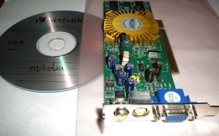 Jaton Nvidia Geforce4 MX4000 128MB VGA SVID RCA Low Profile SFF PCI 