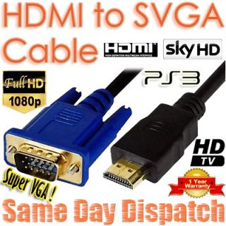   To Super S VGA HD TV XBox 360 PS3 LCD DVD Cable 1M 1.2M 1.5M 2.5M 3M