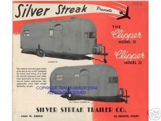 Airstream Avion Silver Streak Streamline RV + Manual + FREE HOW TO CD 