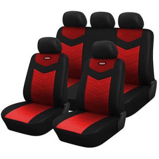   Semi   Custom Car Seat Covers 60 40 full split Ruby Red (Fits Volvo