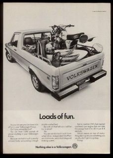 1982 vw volkswagen pickup truck photo loads of fun ad