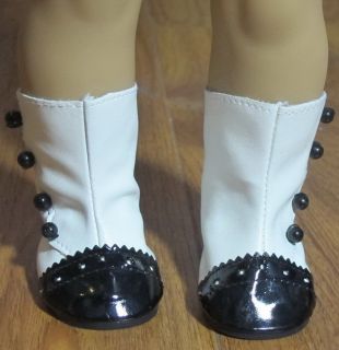 New Cute Fashion Boots Shoes for 18 American Girl Doll gift W/B
