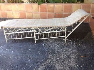 Antique Heywood Wakefield Wicker Chaise Lounge Chair Collectors Piece 