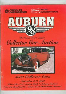 BROCHURE PROMOTING THE CLASSIC CAR AUCTION AT AUBURN, INDIANA 31/8   5 