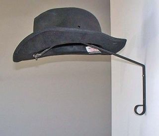 Set of 2 Flat steel cowboy hat rack displays wall mount holder USA 