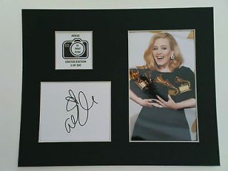 Limited Edition Adele Signed Mount Display MUSIC AUTOGRAPH SOMEONE 
