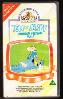 TOM & JERRY   CARTOON FESTIVAL   VOL 2   VHS PAL (UK) VIDEO