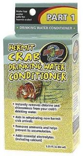 ZOO MED HERMIT CRAB DRINKING WATER CONDITIONER 2.25OZ PART 1 FREE SHIP 